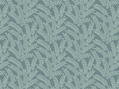 Yapraklı ağaç dallarının kusursuz pastel deseni, bitki. Dekorasyon için dekoratif elementler. Vektör botanik elementlerin el çizimleri. 