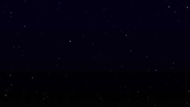 Gráficos Computador Estrelas Cadentes Estrelas Piscar Num Fundo Escuro Imagens — Vídeo de Stock