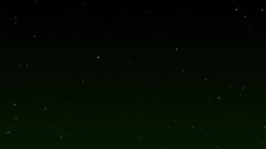 Kayan yıldızların bilgisayar grafikleri. Karanlık arka planda parlayan yıldızlar. 4K video kaydı. Yüksek kalite 4k görüntü