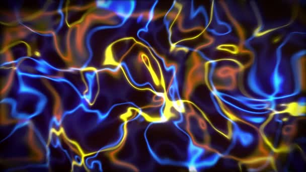 Sehr Schöne Abstrakte Farbenfrohe Gestaltung Abstraktes Welliges Looping Video Computergrafik — Stockvideo