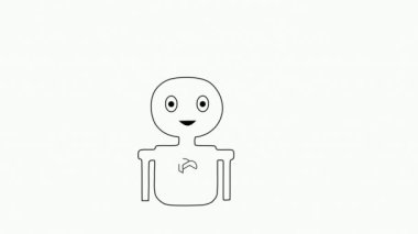 AI cyberspace robot, ChatGPT Chat with AI or Artificial Intelligence Smart AI. Artificial intelligence chatbot learning and communicating. Computer animation using Chatbot, an artificial intelligence