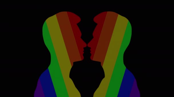 Lgbt Pride Month 2023のコンセプト 2023年夏のゲイパレード 映画グラフィックデザイン 4K映像 休日のアニメーション Lgbtプライドの月やプライドの日のポスター チラシ — ストック動画