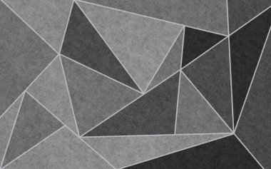 Soyut geometrik kombinasyon üst üste bindirilmiş sanat modeli, gri arkaplan.