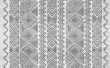 Hand-painted line pattern geometric art pattern, Moroccan style carpet background. clipart