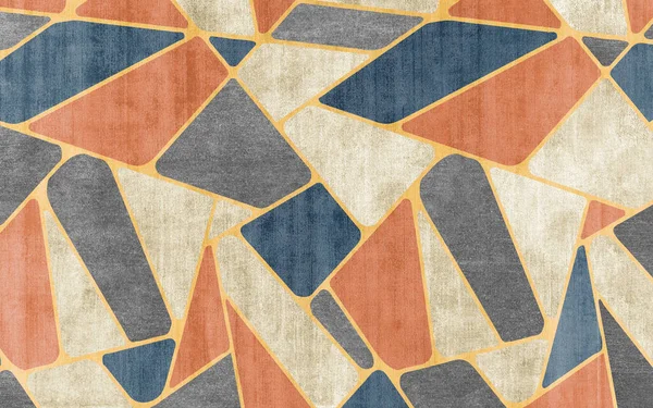 Modern geometric art design background, used for art wall, carpet, cover, etc.