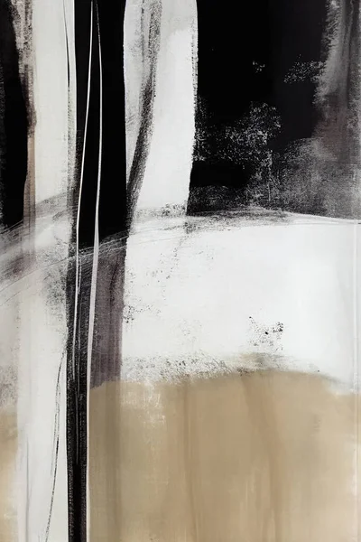 Abstraktes Goldenes Ölgemälde Moderne Minimalistische Malerei — Stockfoto