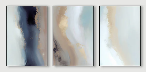 Set Van Vier Abstracte Marmeren Achtergrond — Stockfoto