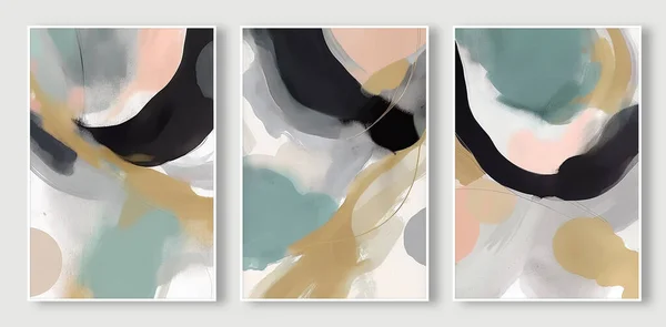 Moderne Abstrakte Malerei Farbenfrohe Aquarellmalerei Geometrischer Hintergrund — Stockfoto
