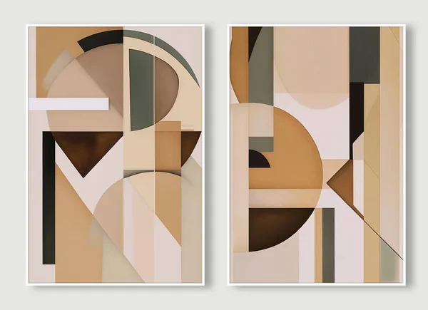 Capas Abstratas Modernas Composição Formas Gradiente Fresco Design Vetor — Fotografia de Stock