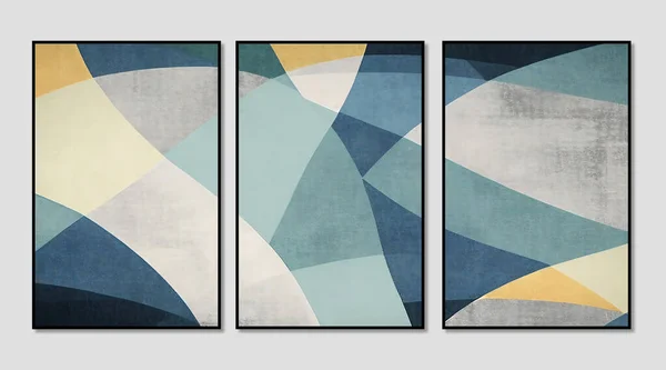 set of contemporary abstract geometric patterns
