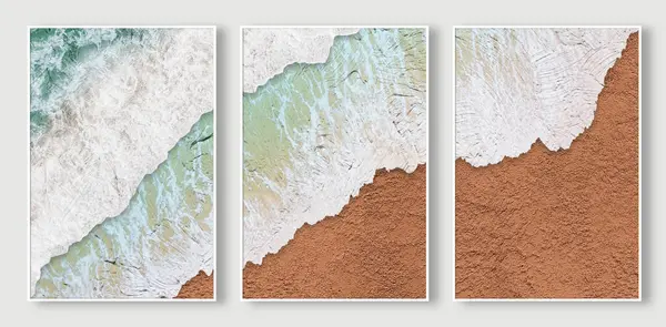 Renkli Kum Desenleri Dizisi — Stok fotoğraf