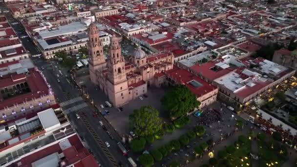 Catedral Morelia Mexique Vista Aerea — Video