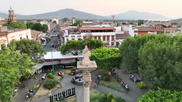 Monumento Las Americas Quiroga Michoacan Mexico — стоковое видео