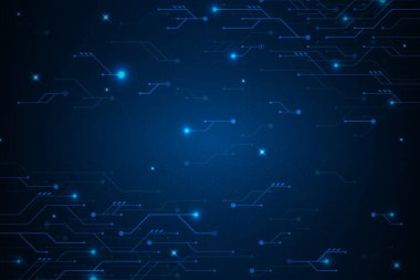 Devreler mavi eğimli dijital arkaplan