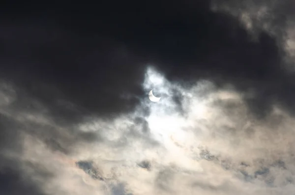 Beautiful Sky Solar Eclipse Natural Phenomenon Concept — Stock Photo, Image