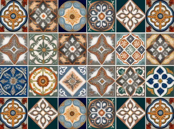 mosaic pattern, background wall tiles and colorful Motif digital wall tiles, portuguese, spanish, italian style elements,Ceramics, tiles, mosaic, abstract Motif. Multi colored wall art decor