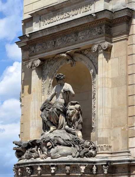 Fontana Georges Cuvier Parigi Omaggio All Eminente Naturalista Francese Creato — Foto Stock