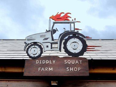 Chipping Norton, İngiltere - 12 Mart 2023: Diddly Squat Farm Shop, Jeremy Clarkson ve Lisa Hogan tarafından Cotswolds 'da açıldı.