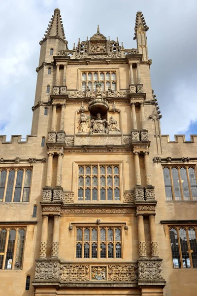 Оксфорд Великобритания Башня Пяти Орденов Образующая Восточный Вход Школьную Библиотеку — стоковое фото