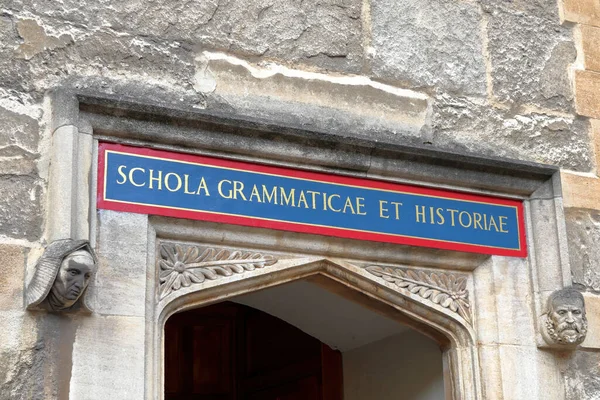 School of Grammar and History at the Bodleian Library, University of Oxford