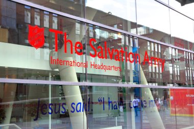 Londra, İngiltere - 23 Temmuz 2022: Kurtuluş Ordusu, Londra 'daki Uluslararası Merkez