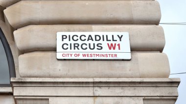 Londra, İngiltere - 24 Ekim 2020 Piccadilly Circus, Westminster Şehri, Londra 1.