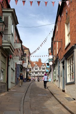 Lincoln, İngiltere - 5 Sep 2022: İngiltere 'nin Büyük Cadde 2012 galibi, Lincoln, the Lincoln, the UK