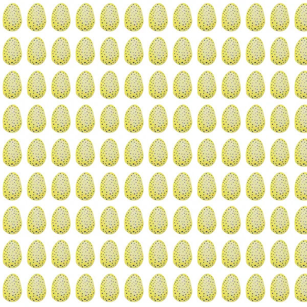 Nahtlose Muster Von Handbemalten Bunten Ostereiern Auf Weißem Hintergrund Hintergrund — Stockfoto