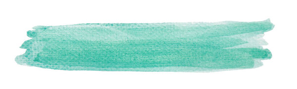 blue green watercolor abstract hand painting spot background with copy space