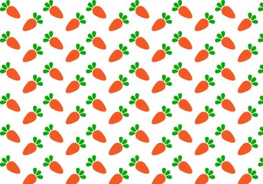 Desenli renkli arkaplan, havuç tasarımları, yazdırma, düzenlenebilir vektör.