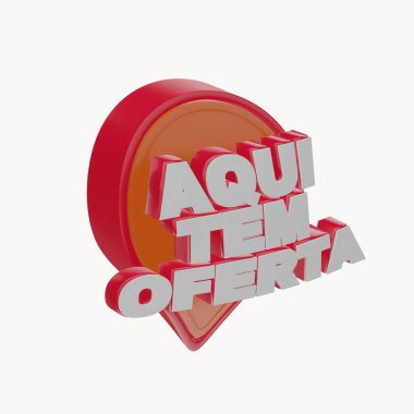 pul teklifleri, 3D, düzenlenebilir psd, kırmızı ve turuncu