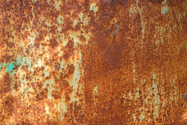 Oberfläche Aus Rostigem Metall Mit Rissiger Farbe Natürlicher Zustand Der — Stockfoto