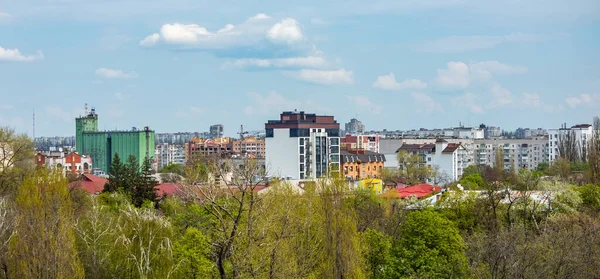 Cityscape Panorama Kremenchuk City Ukraine Весняний День — стокове фото