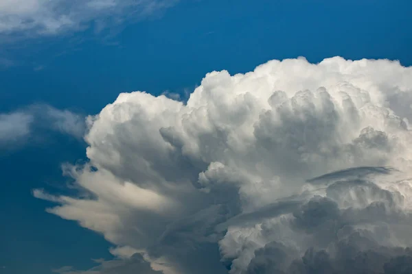 Awan Cumulonimbus Sebelum Hujan Langit Menutup Perubahan Cuaca — Stok Foto