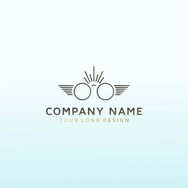Próximos Óculos Sol Marca Vetor Logotipo Design —  Vetores de Stock