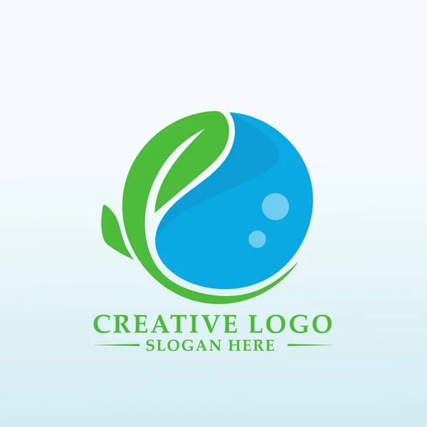 Ekologiczne Łatwe Nowoczesne Samoobsługowe Logo — Wektor stockowy