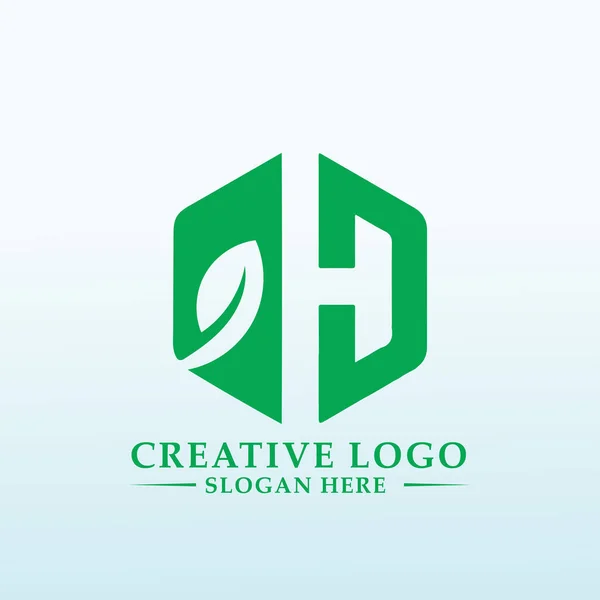 タンポポヘンプ部門のロゴデザイン — ストックベクタ