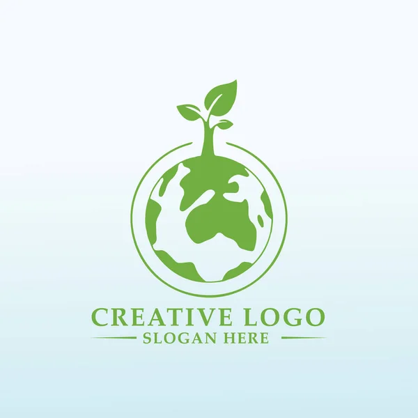 Utformning Gröda Utrymme Division Utrymme Logotyp — Stock vektor