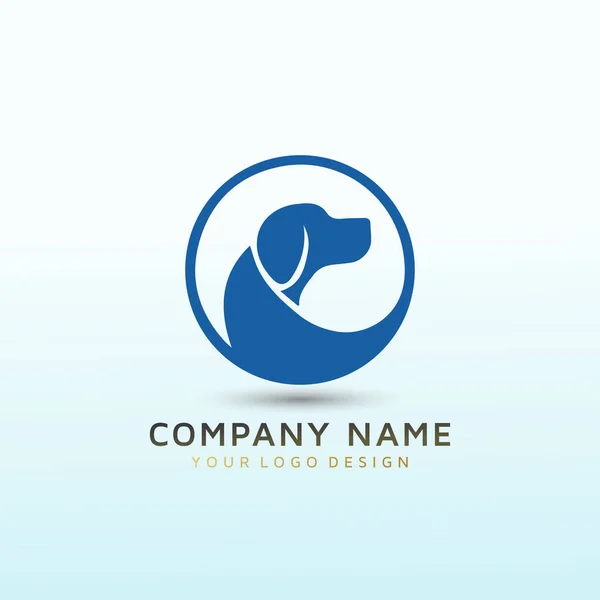 Dog Grooming Design Logotipo Salão —  Vetores de Stock