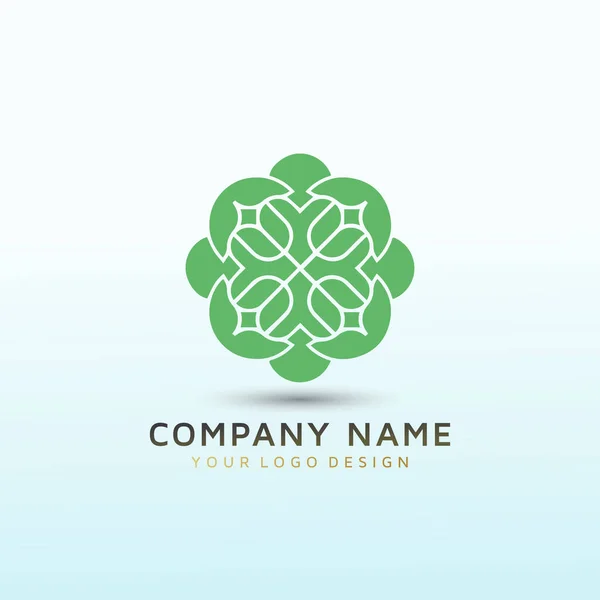 Cérebro Bem Estar Mental Empresa Logotipo Design —  Vetores de Stock