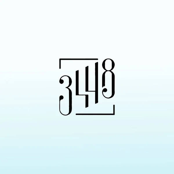 3448 Property Management Logo Design — Stock Vector