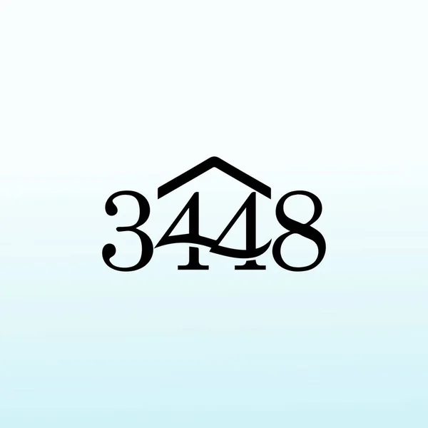 3448 Property Management Design Logo —  Vetores de Stock