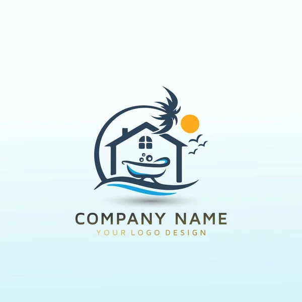 Marka Döşeme Şirketi Için Özel Bir Logo Tasarla — Stok Vektör