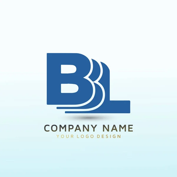 Fraktmäklare Rucking Företag Brev Bbl Logotyp — Stock vektor