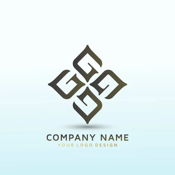 Design Luxusní Oblečení Logo Písmeno — Stockový vektor