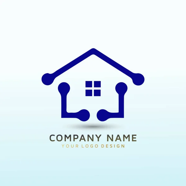 Design Logo Home Builder — Stock Vector