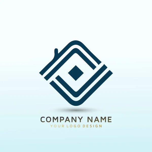 Navrhnout Logo Pro Tvůrce Domů — Stockový vektor