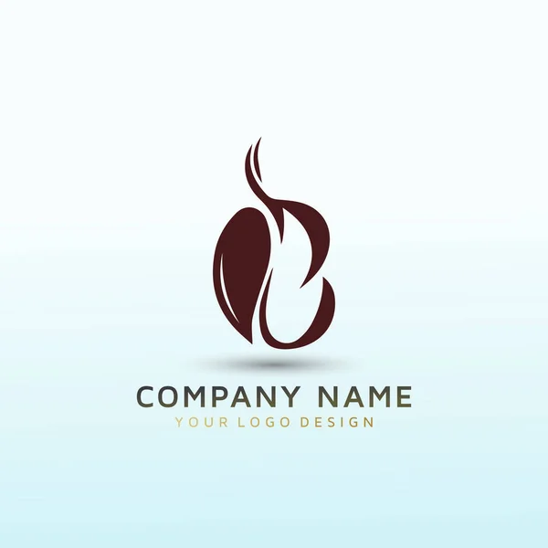Logo Memorabile Distintivo Caffè — Vettoriale Stock