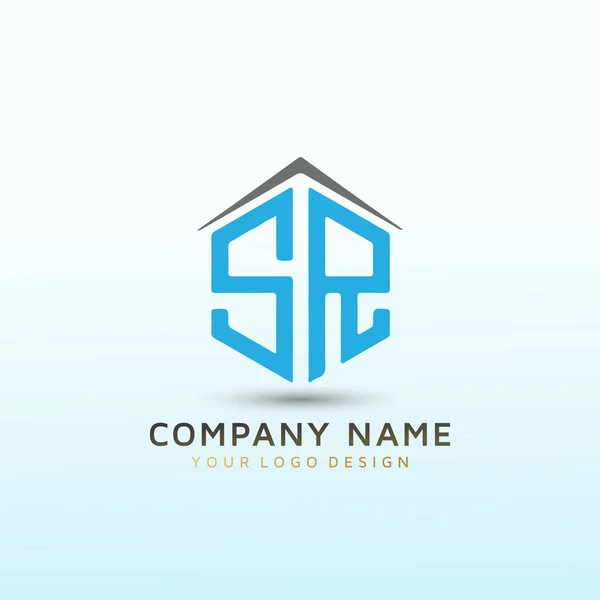 Letra Tecnología Construcción Logo Design — Vector de stock