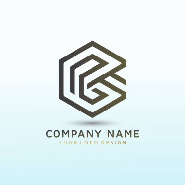 BIT COIN harfi B vektör logo tasarımı